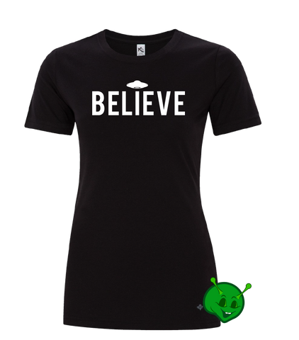 BELIEVE in UFO's Ladies Premium T-Shirt