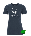 I Believe in Aliens Ladies Premium T-Shirt