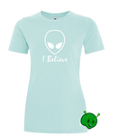 I Believe in Aliens Ladies Premium T-Shirt
